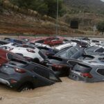 coche inundado dana